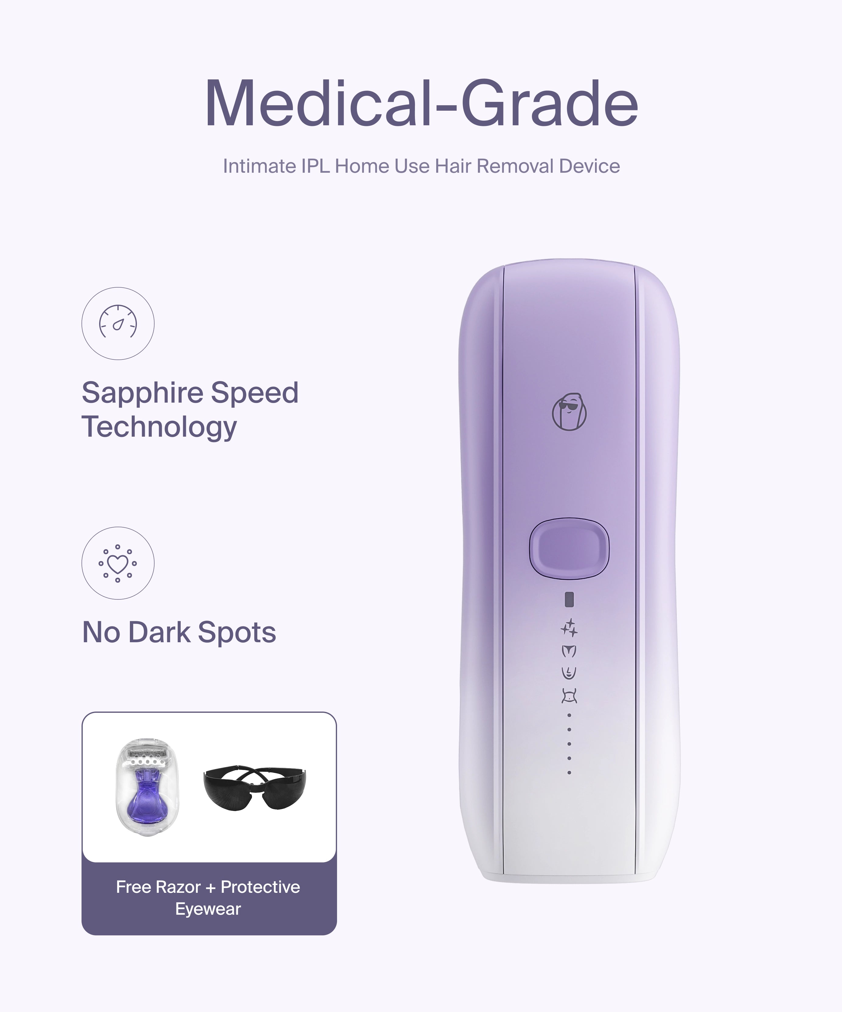 Jissbon IPL home use hair removal device shown with sleek ergonomic design for at-home treatments