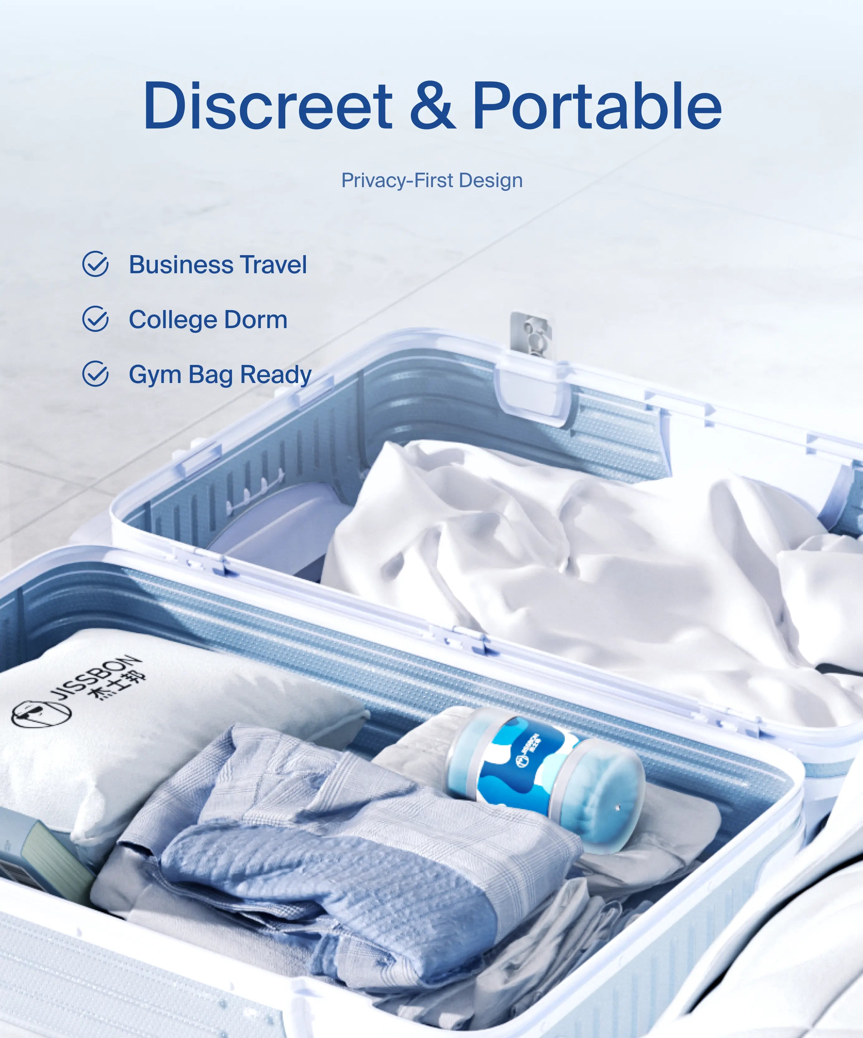 Fun Trainer male stroker and packaging shown side by side