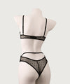 Jissbon Sheer Polka Dot Lace Bodysuit - Jissbon