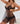  Front - Clasp Lace Mesh Nightdress Set - Jissbon