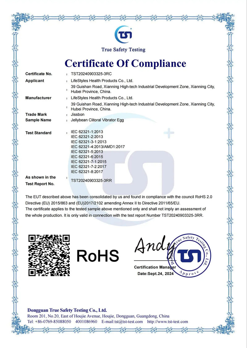 Certification detail