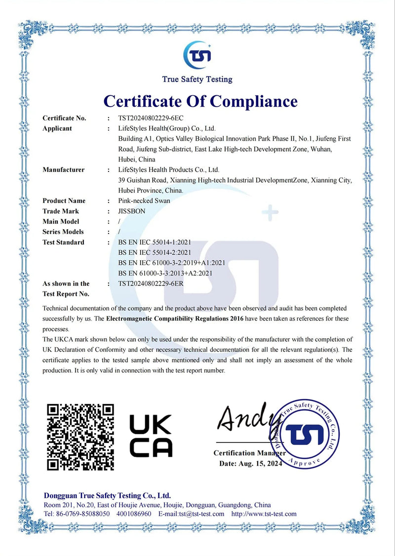 Certification detail